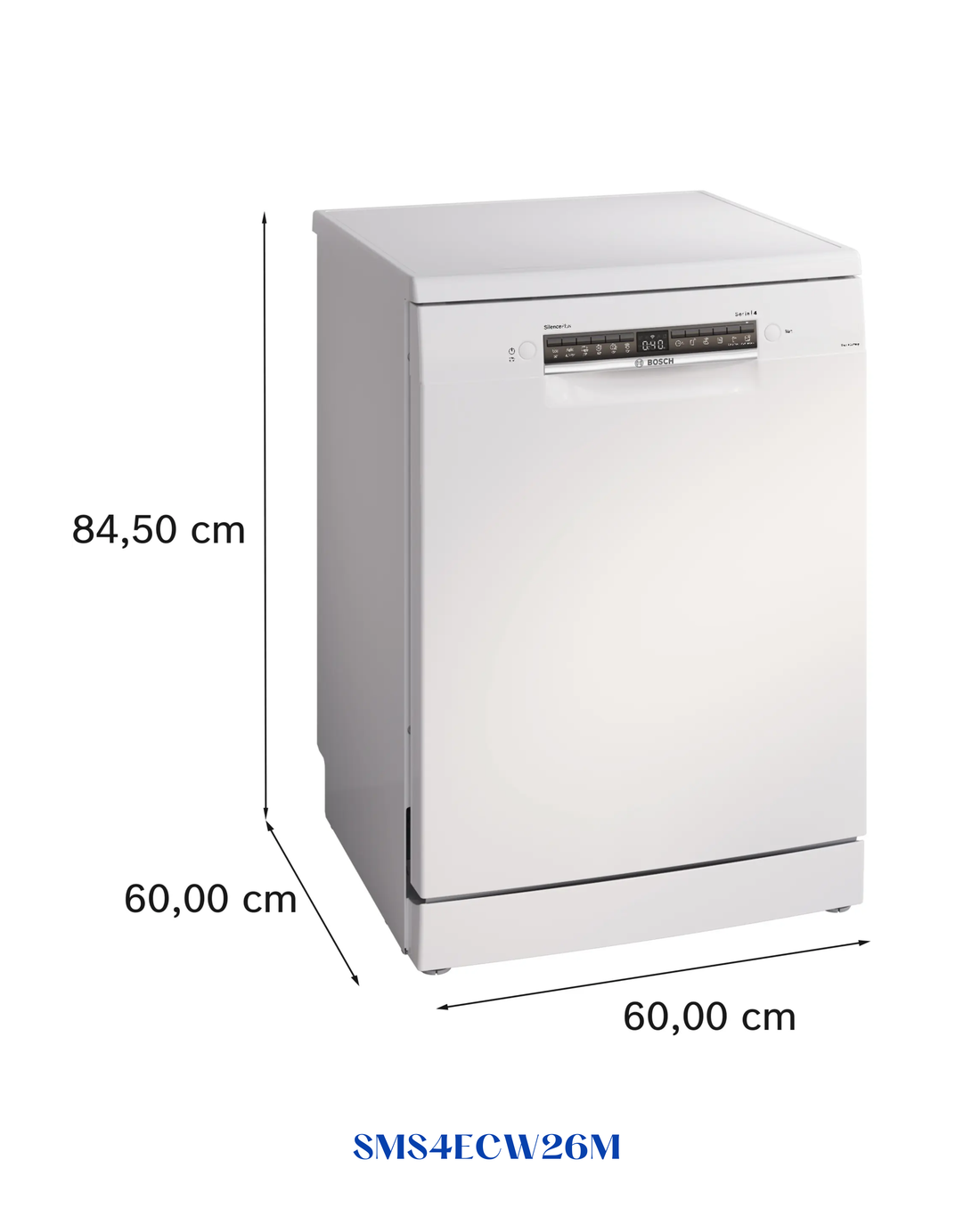Bosch Series 4 Free-Standing Dishwasher 60 cm White 14 Place Setting