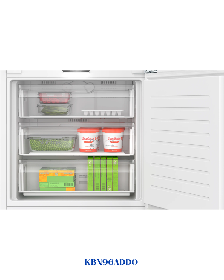 Bosch Series 6 Built-in Fridge-Freezer with Freezer at Bottom 193.5 × 70.8 cm 381L