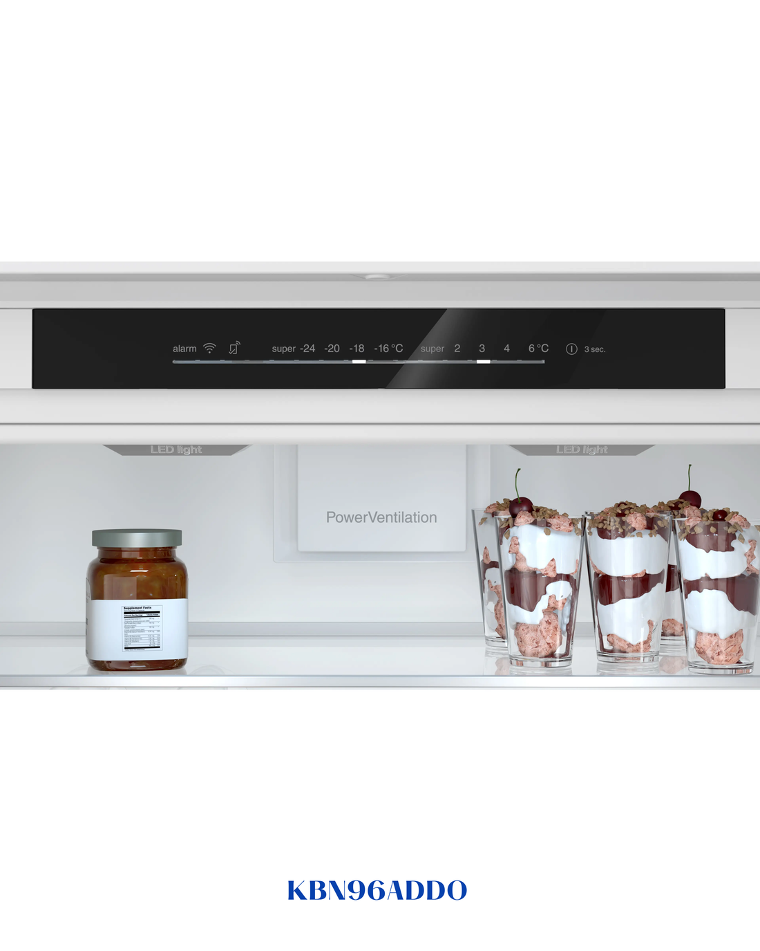 Bosch Series 6 Built-in Fridge-Freezer with Freezer at Bottom 193.5 × 70.8 cm 381L