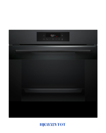 Bosch Series 6 فرن كهربائي بلت إن أسود مطفي 76 لتر HJG852YT0T