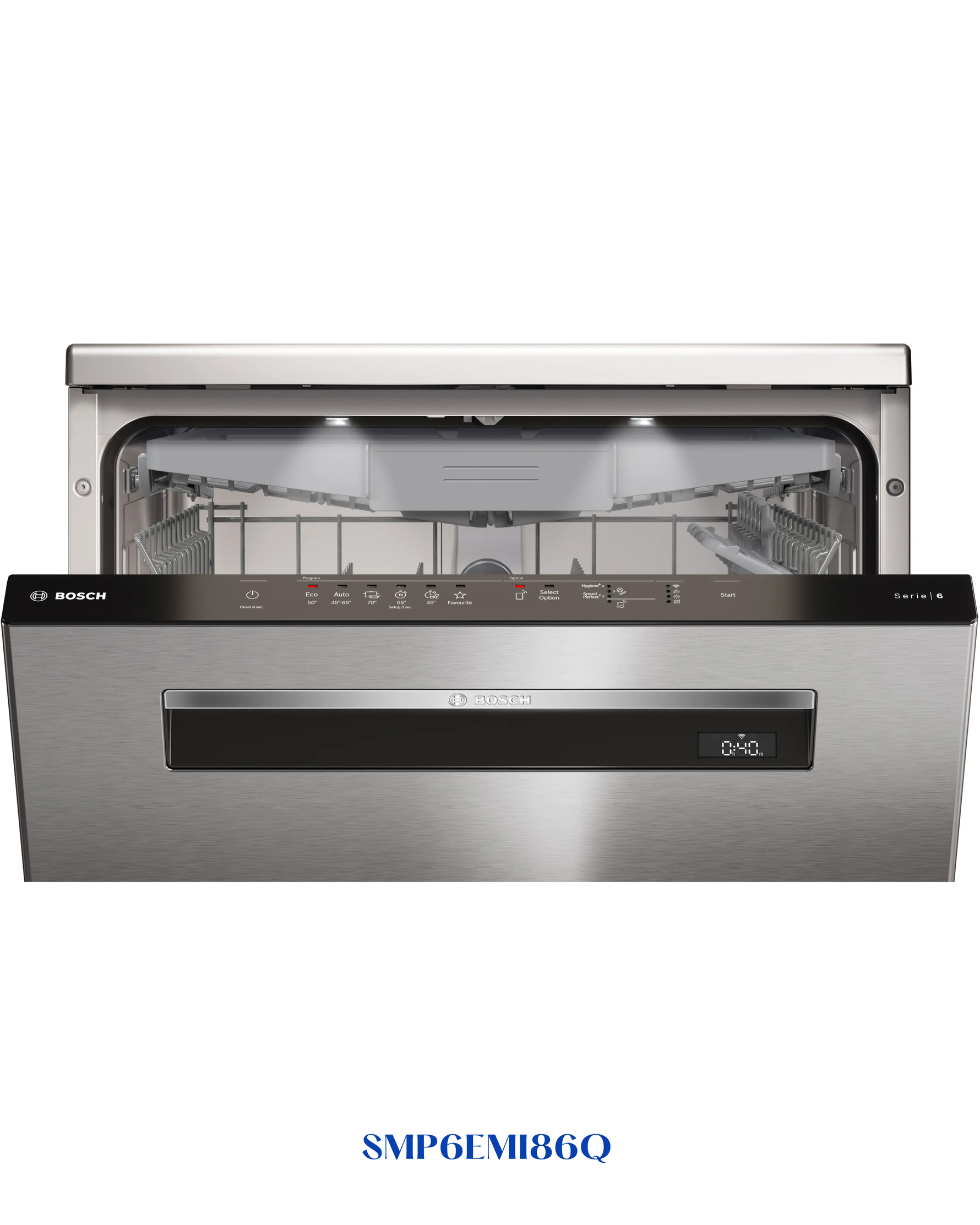 Bosch Series 6 Free-standing Dishwasher 60 cm Silver Inox 13 Place Settings