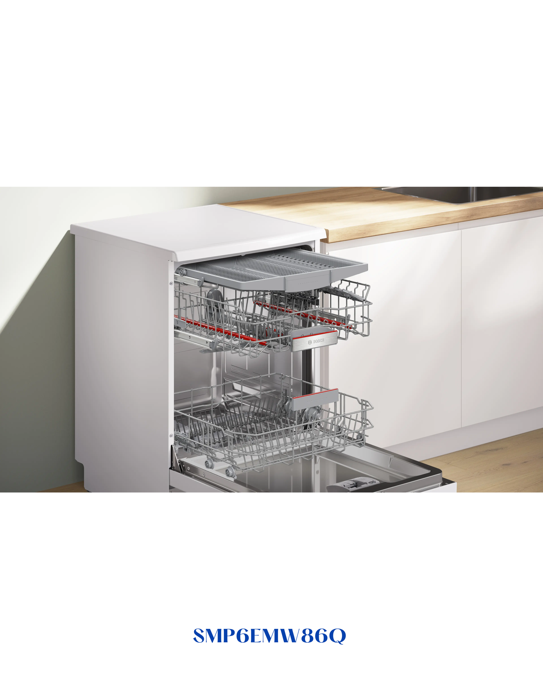 Bosch Series 6 Free-standing Dishwasher 60 cm White – 2400W
