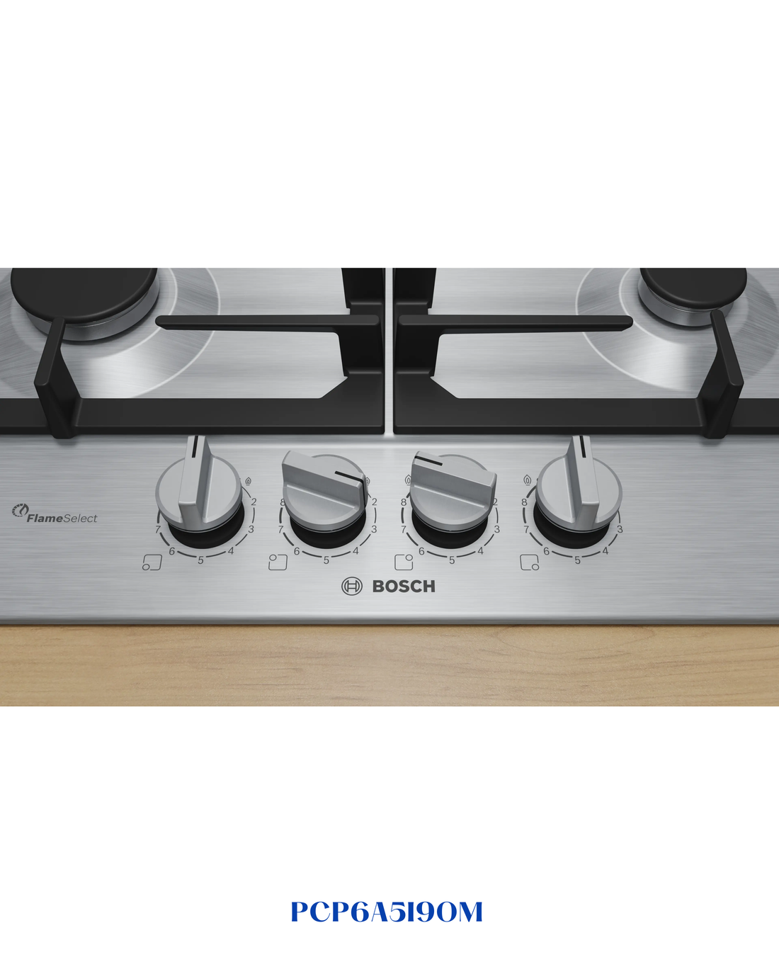 Bosch Series 6 Gas Hob 60 cm Stainless Steel