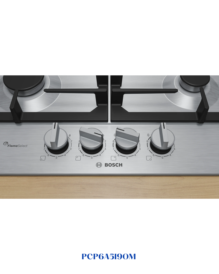 Bosch Series 6 Gas Hob 60 cm Stainless Steel
