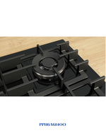 Bosch Series 6 Gas Hob 60 cm Tempered Glass, Black 8kW