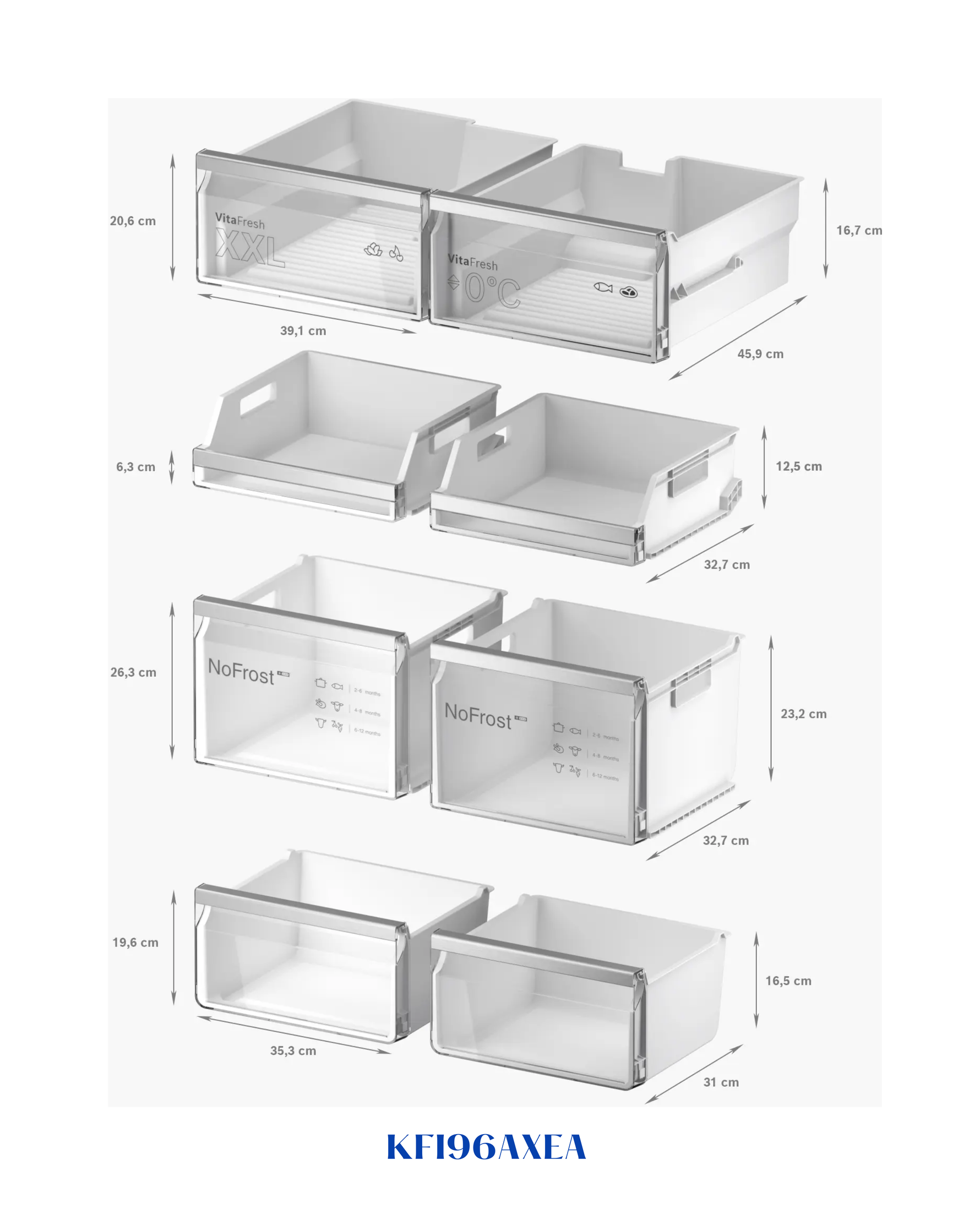 Bosch Series 6 French Door Bottom Freezer, Multi Door 574L