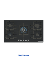 Bosch Series 6 Gas Hob 90 cm Tempered Glass Black