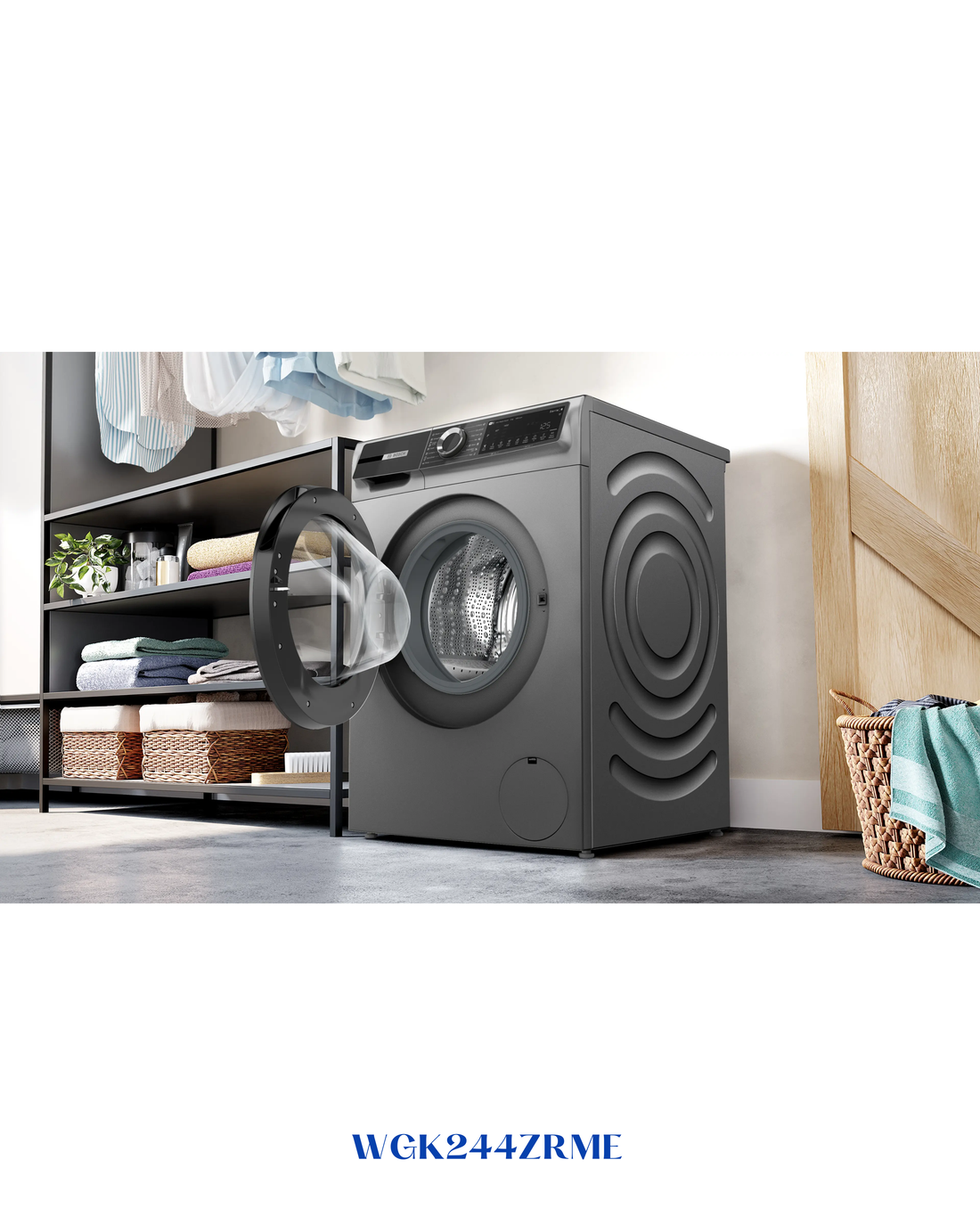 Bosch Series 6 Washing Machine, Frontloader Fullsize 9 kg 1400 rpm