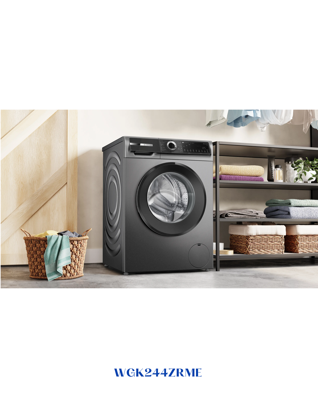Bosch Series 6 Washing Machine, Frontloader Fullsize 9 kg 1400 rpm