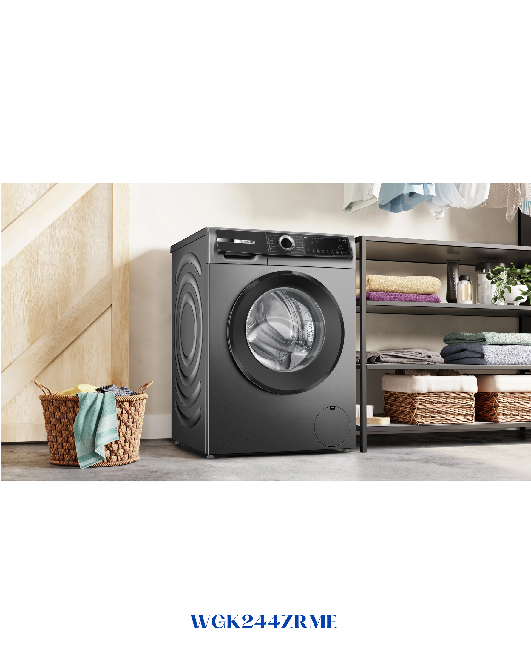 Bosch Series 6 Washing Machine, Frontloader Fullsize 9 kg 1400 rpm