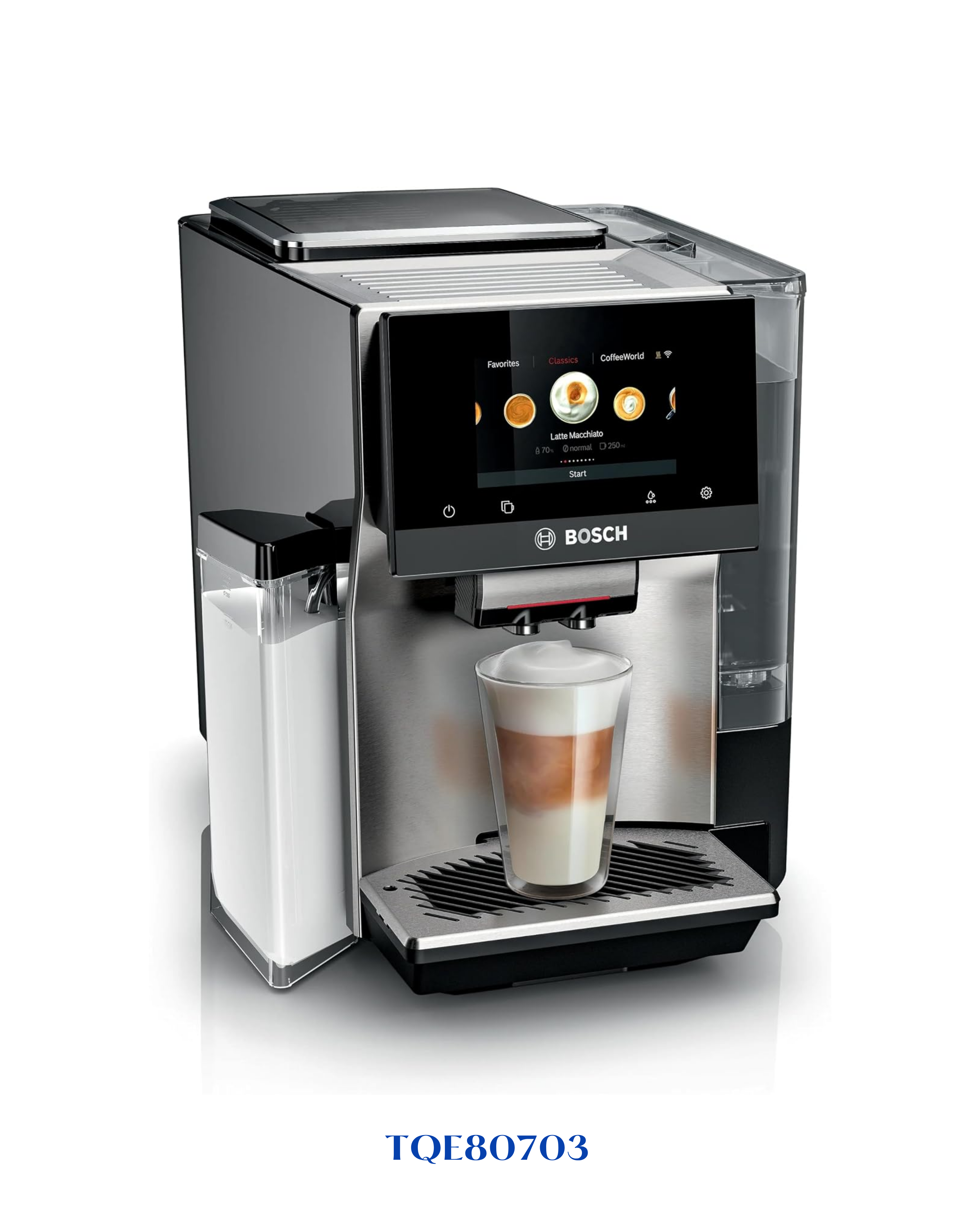 Bosch Series 8 Fully Automatic Coffee Machine VeroCafe Stainless Steel 1500W 2.4L