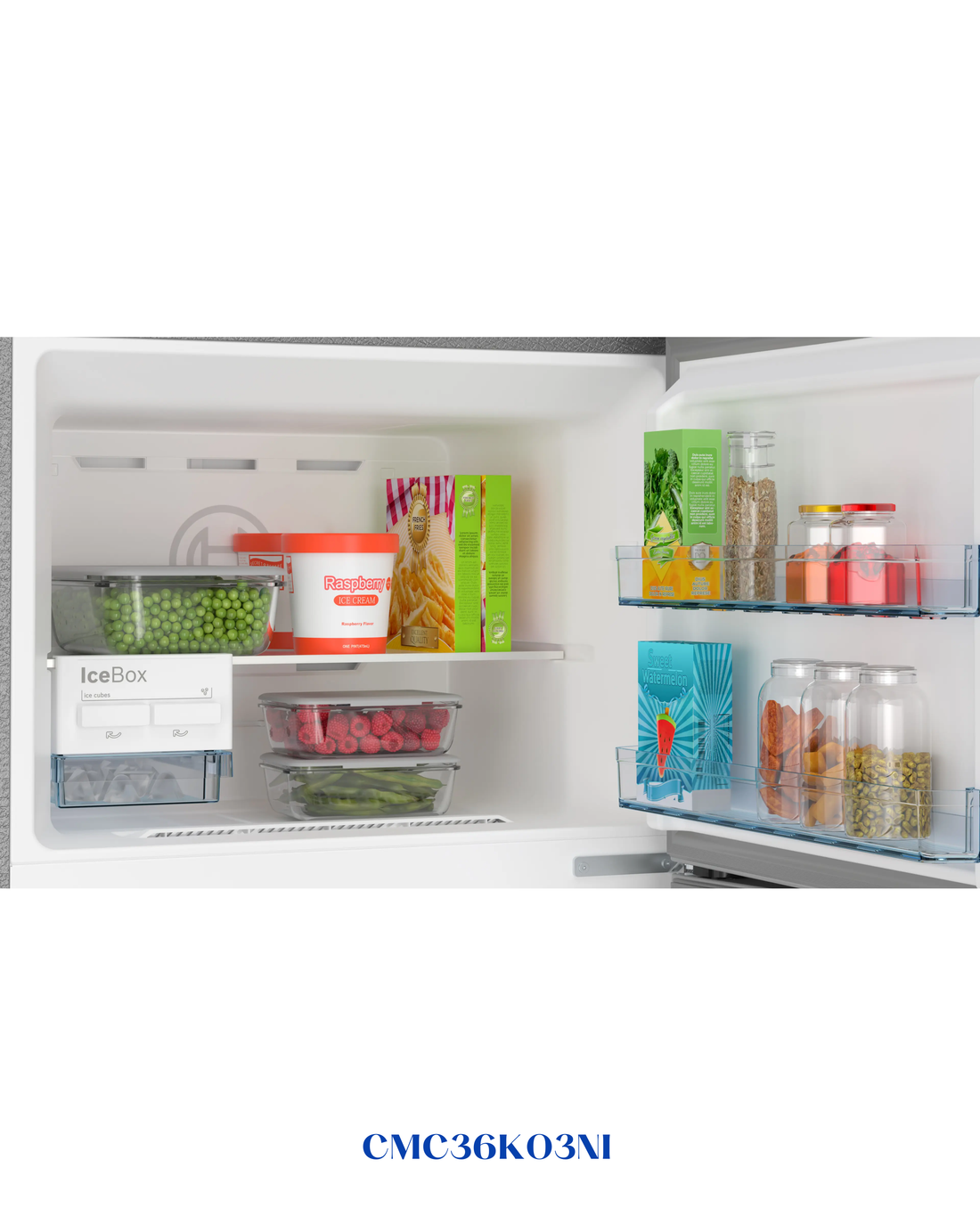 Bosch Series 4 Free-standing Triple Door Fridge-Freezer 335L