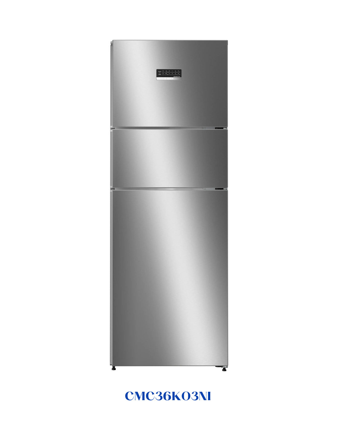 Bosch Series 4 Free-standing Triple Door Fridge-Freezer 335L