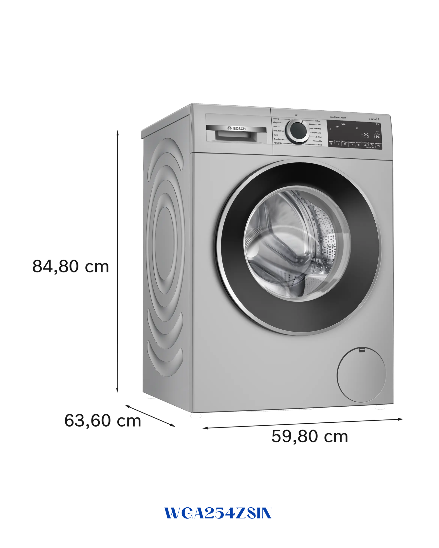 Bosch Series 6 Washing Machine, Front Loader 10 kg-1400 rpm
