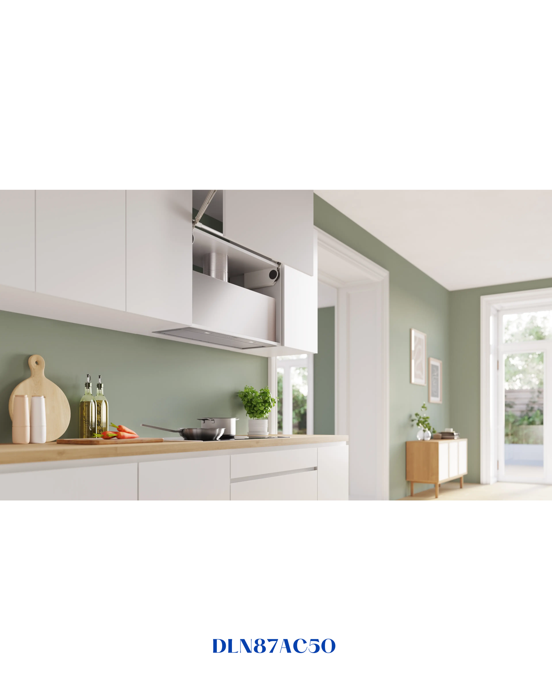 bosch Series 6 canopy cooker hood 86 cm Stainless steel