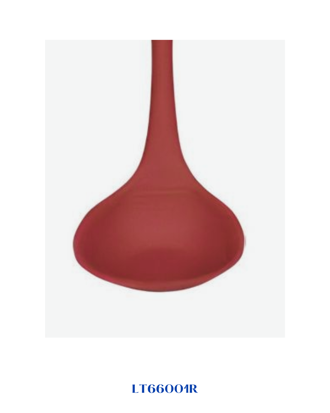 LAMART NYLON SOUP LADLE 28 CM - RED