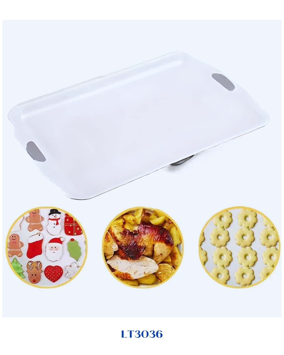 LAMART LARGE RECTANGULAR BAKING TRAY 43 × 30 × 2 CM