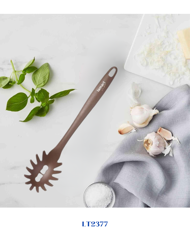 LAMART ERGO SPAGHETTI LADLE BROWN