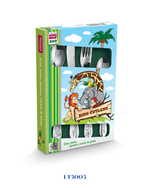 LAMART CHILDREN'S CUTLERY SET ZOO 4PCS