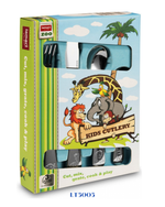 LAMART CHILDREN'S CUTLERY SET ZOO 4PCS
