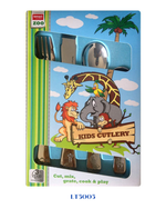 LAMART CHILDREN'S CUTLERY SET ZOO 4PCS
