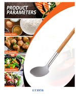 LAMART WOOD SERVING SPOON 34 CM