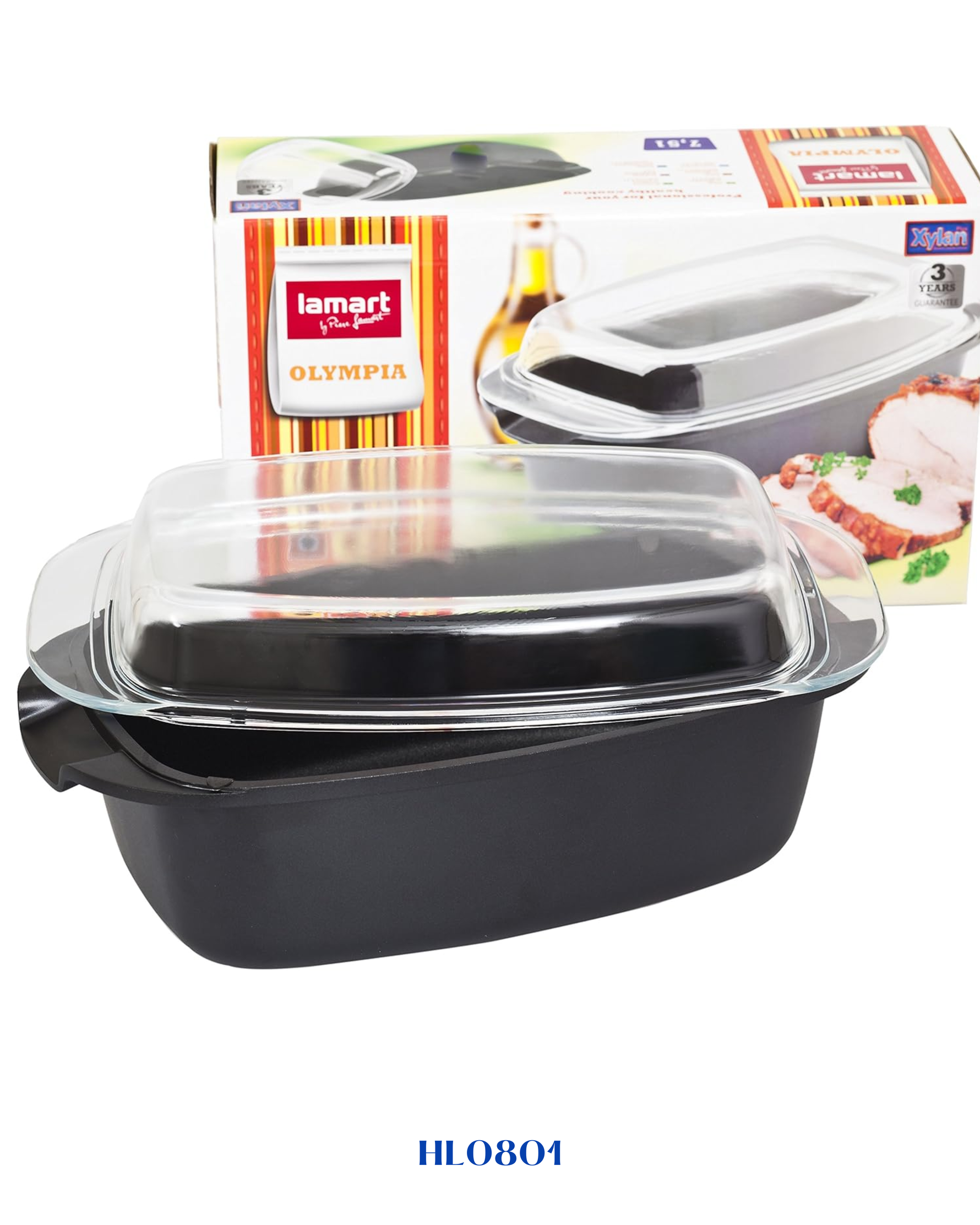LAMART OLYMPIA BAKING PAN WITH LID 7.5L