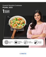 LAMART CERAMIC NON-STICK FRYPAN,BROWN  28 CM