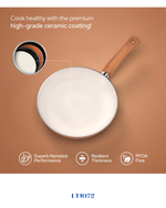 LAMART CERAMIC NON-STICK FRYPAN,BROWN  28 CM