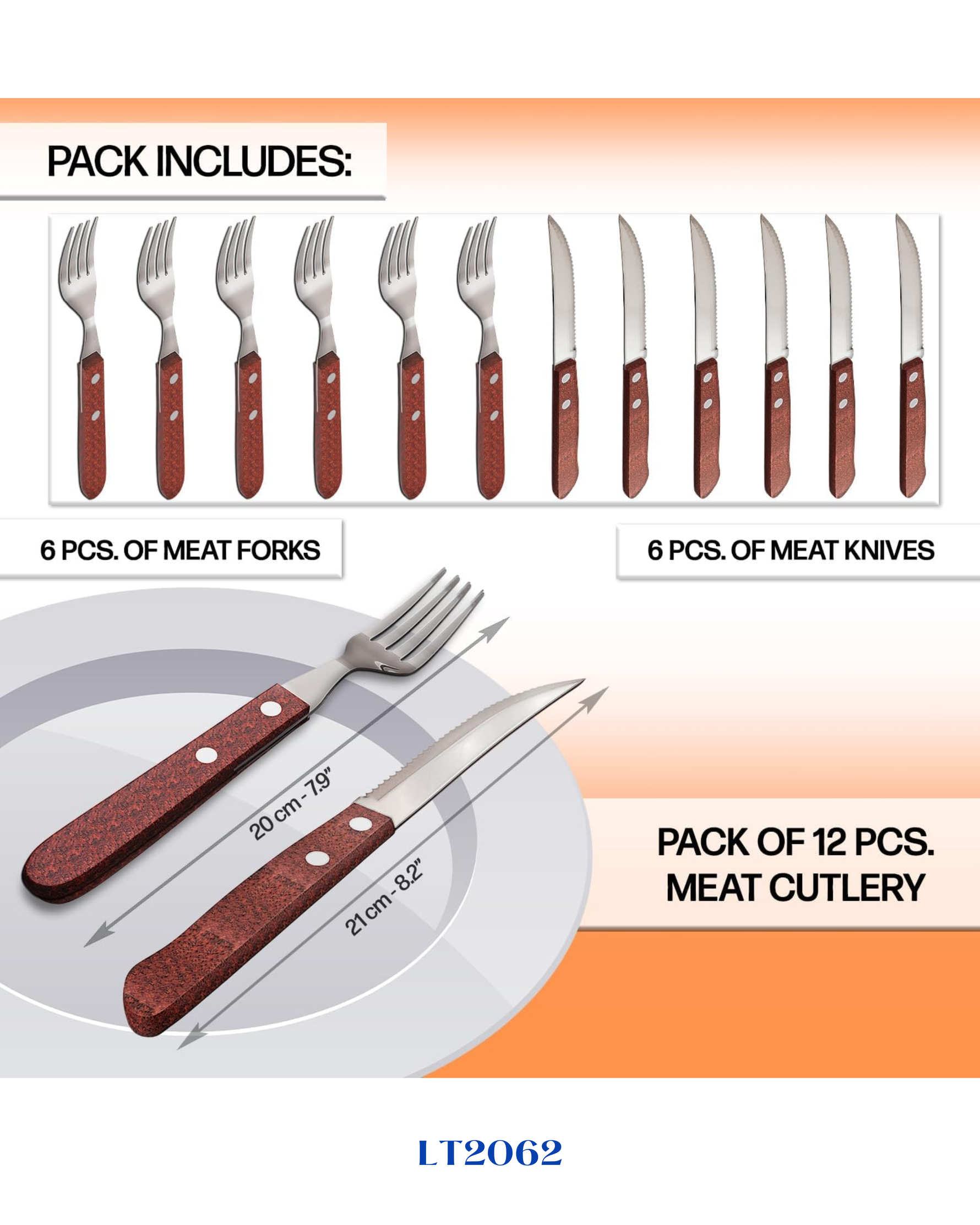LAMART PIECE STEAK CUTLERY SET
