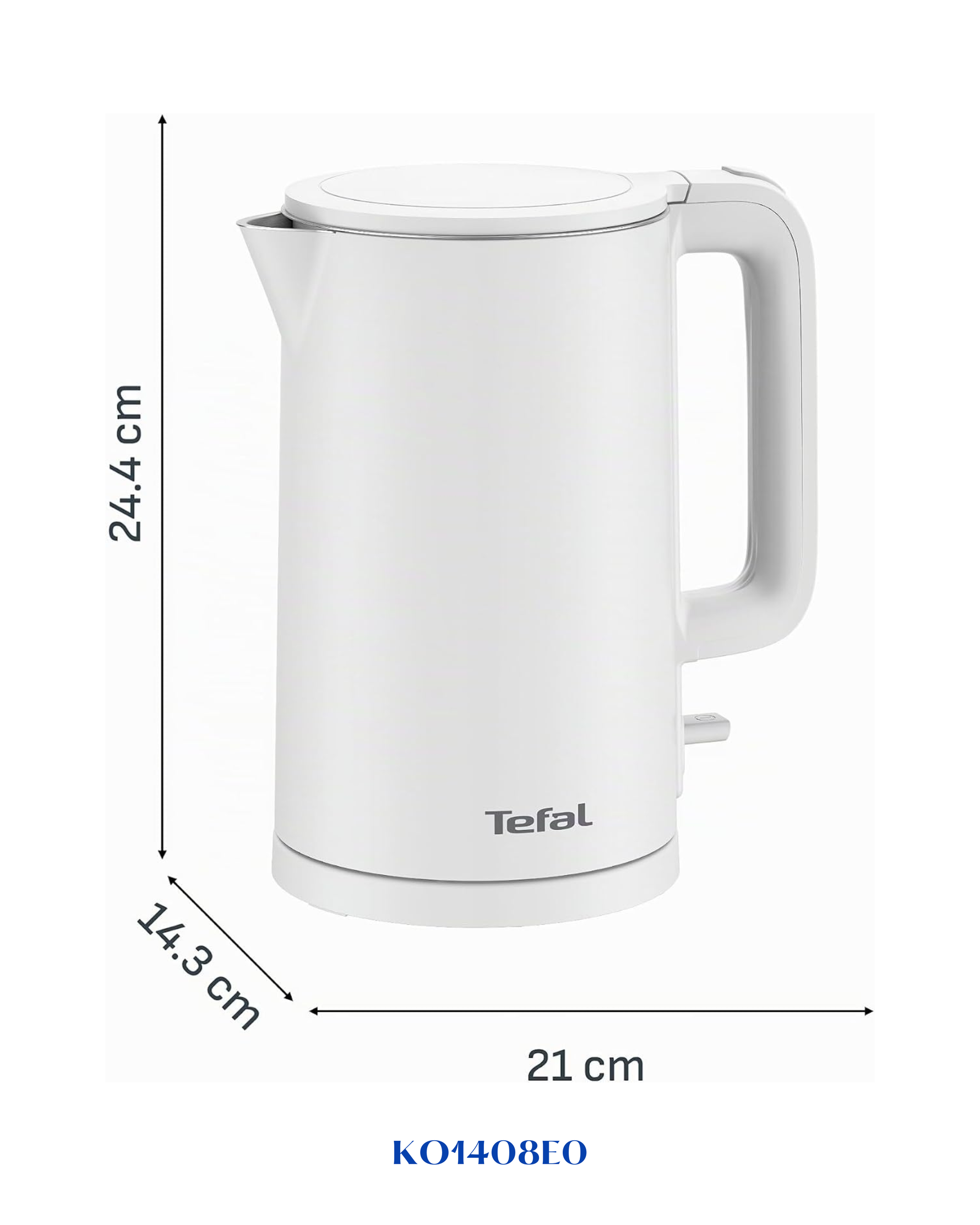 TEFAL THERMO PROTECT DOUBLE LAYER KETTLE STAINLESS STEEL 1.5L