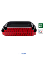 TEMPO FLAME 3-PIECE SET, OVEN DISHES 24X31CM 27X37CM 29X41CM