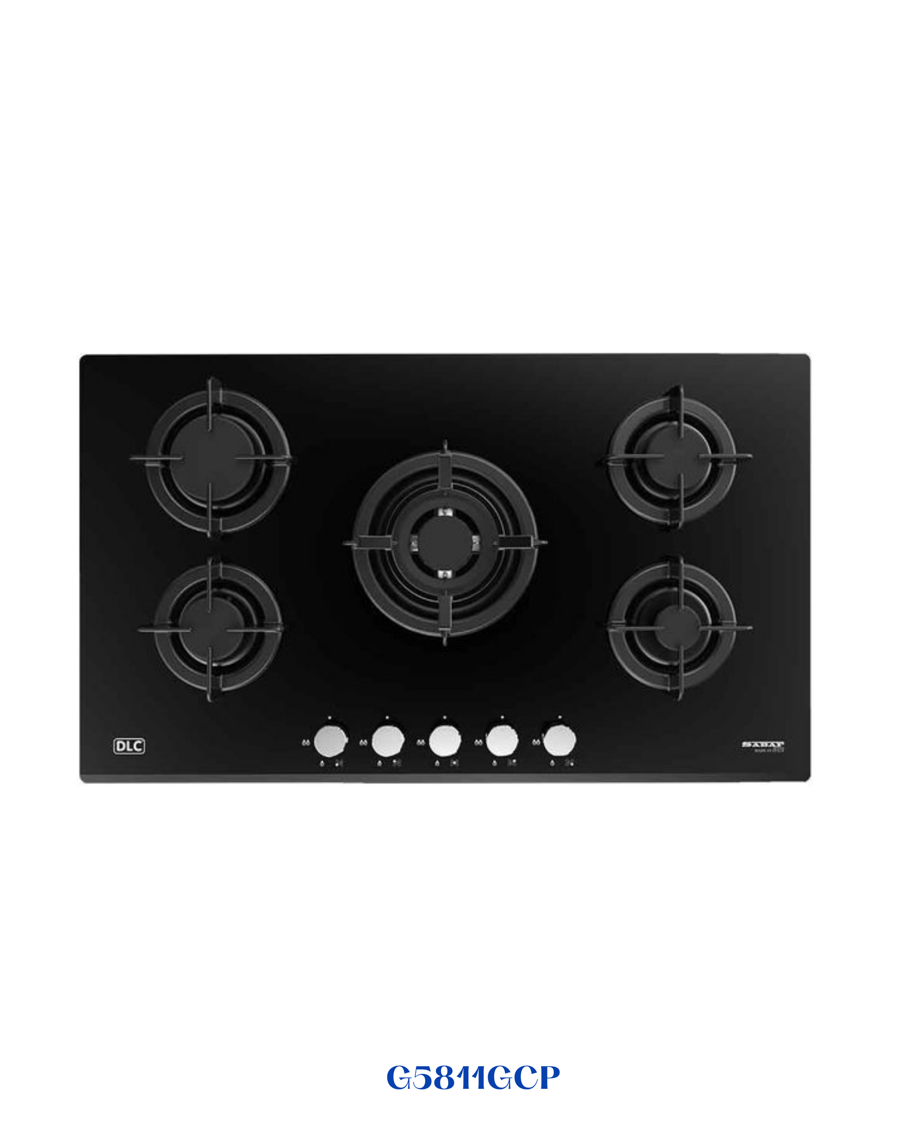 DLC BUILT-IN GLASS GAS HOB 90CM