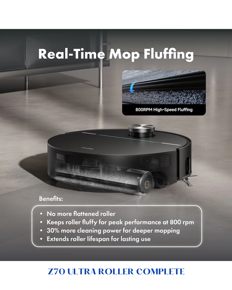 MOVA Z70 ULTRA ROLLER COMPLETE ROBOT VACUUM 36,000PA