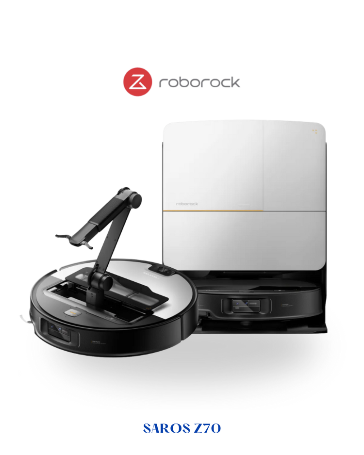 Roborock Saros Z70 Robot Vacuum and Mop Silver 22,000Pa