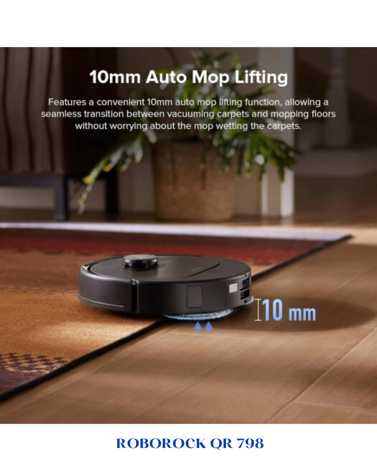 Roborock QR 798 Robot Vacuum & Mop 10,000Pa