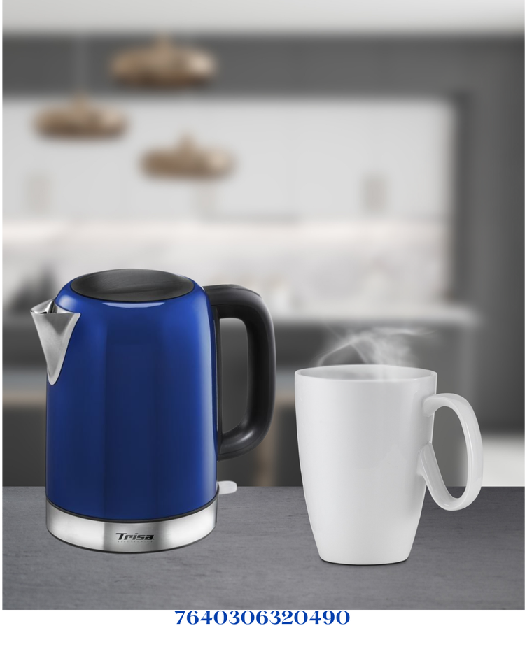 TRISA Diners Edition Electric Kettle Blue 2200W 1.7L