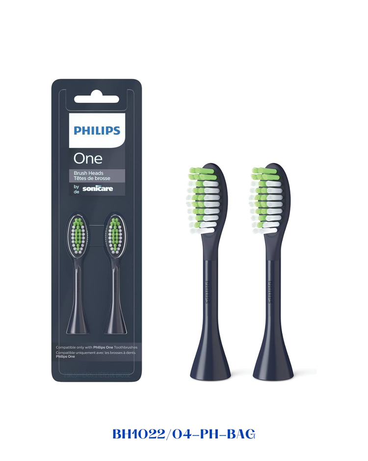 Philips One by Sonicare 2-Pack Brush Heads – Midnight Blue