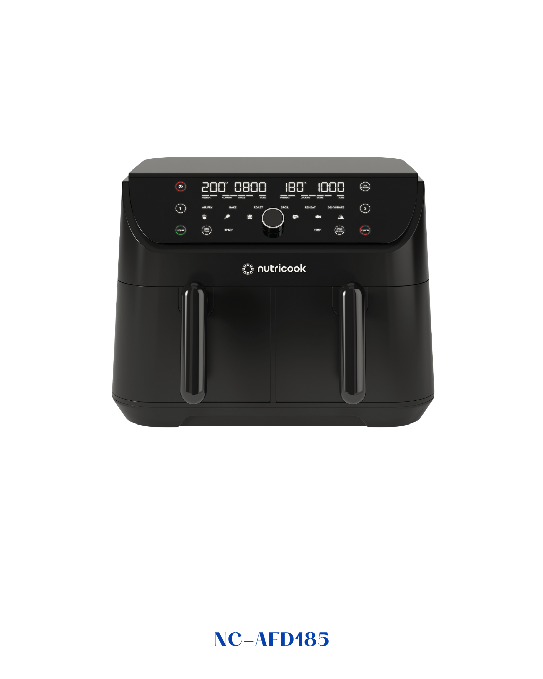 Nutricook Air Fryer Duo 2 Black 2400W 8.5L - NC-AFD185