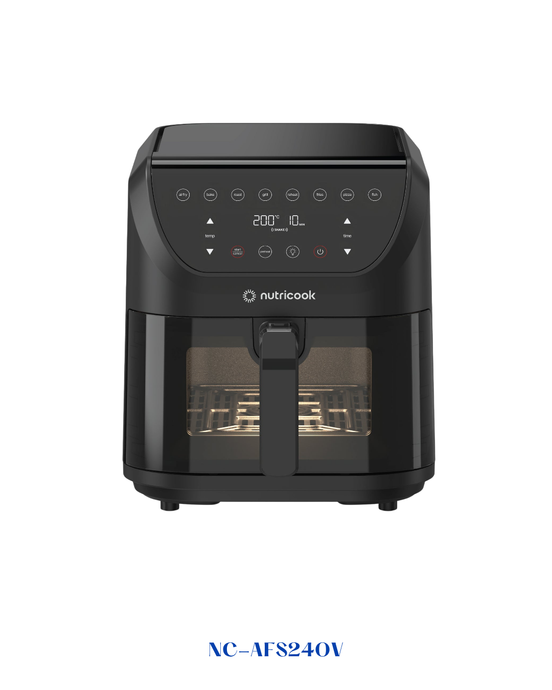 Nutricook Air Fryer Slim XXL 2 Black 1700W 8L - NC-AFS240V