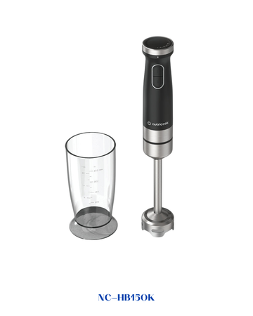Nutricook Hand Blender Essentials - Black 1200W 0.6L Beaker
