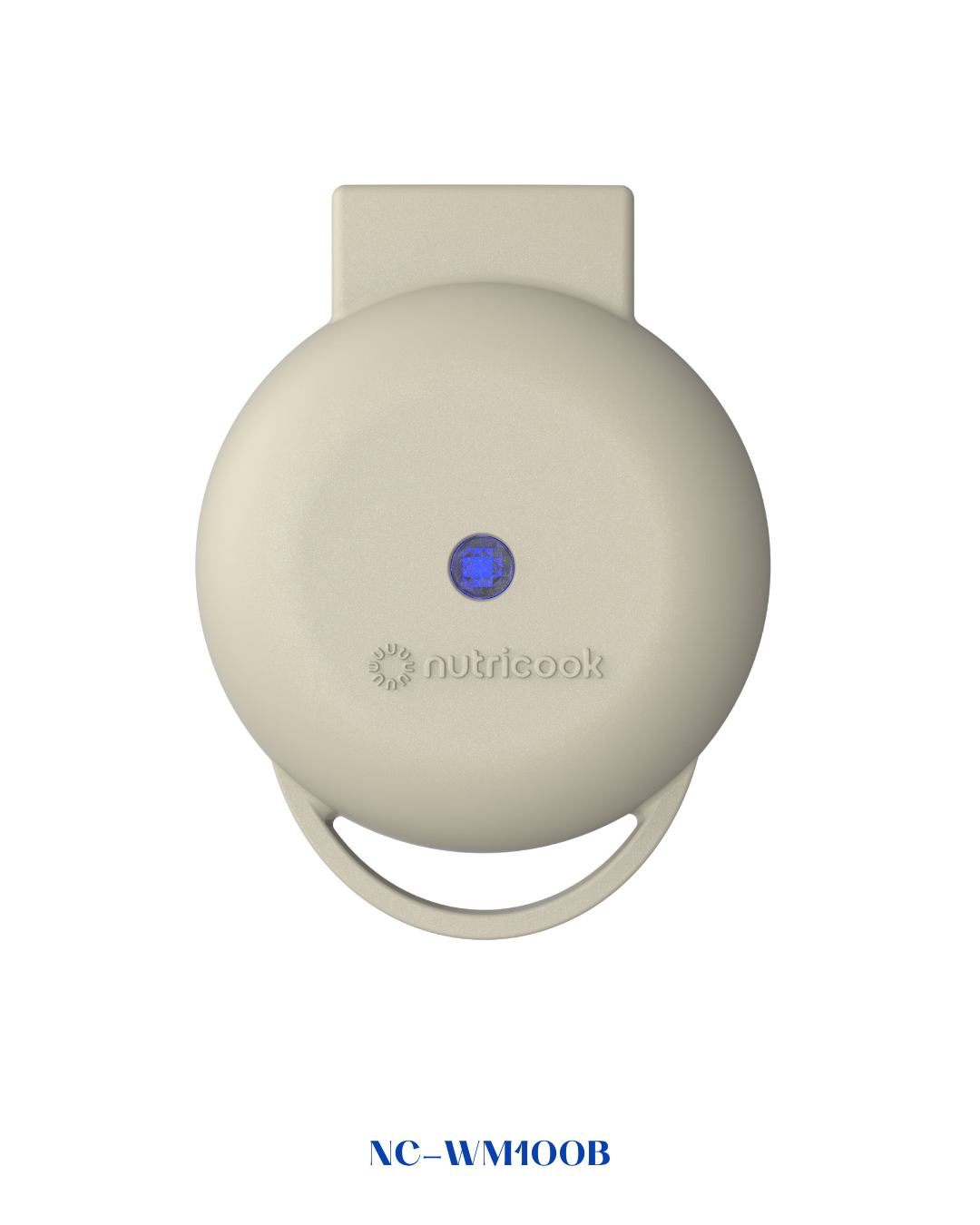 Nutricook Mini Waffle Maker - Beige 350–420W - NC-WM100B