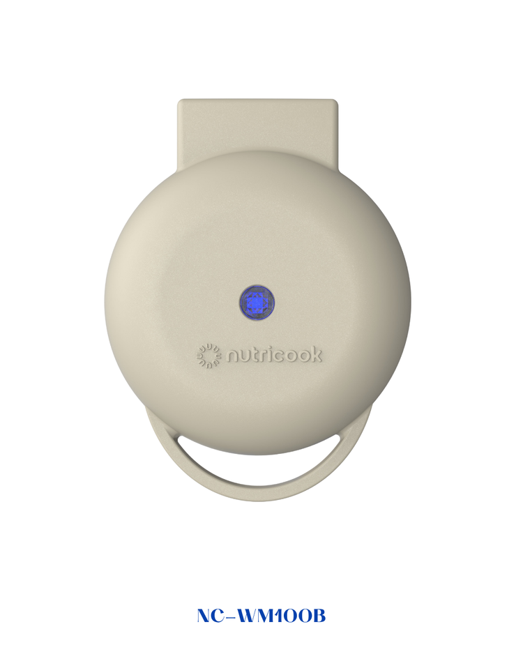 Nutricook Mini Waffle Maker - Beige 350–420W - NC-WM100B